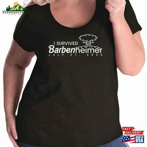 I Survived Barbenheimer July 21 2023 Women’s Plus Size Scoopneck Tee Or Tank T-Shirt Sweatshirt