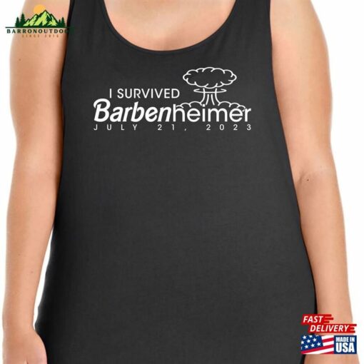 I Survived Barbenheimer July 21 2023 Women’s Plus Size Scoopneck Tee Or Tank T-Shirt Sweatshirt