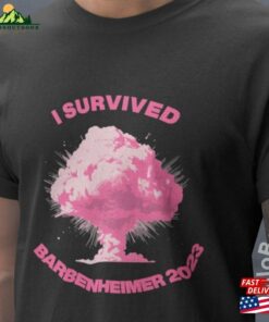 I Survived Barbenheimer Pink Bomb Unisex Jersey Short Sleeve Tee Shirt Hoodie T-Shirt I Survived Barbenheimer Pink Bomb Unisex Jersey Short Sleeve Tee Shirt Hoodie T-Shirt