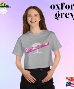 I Survived Barbenheimer Women's Cropped T-Shirt In Pink Barbie Font For Premiere Oppenheimer Movie Am Become Death Destroyer Of Worlds Sweatshirt Hoodie 3 I Survived Barbenheimer Womens Cropped T Shirt In Pink Barbie Font For Premiere Oppenheimer Movie Am Become Death Destroyer Of Worlds Sweatshirt Hoodie 4