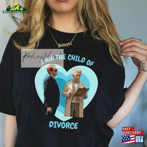 I’m The Child Of Aziracrow Divorce Shirt Aziraphale X Crowley Sweatshirt Classic T-Shirt