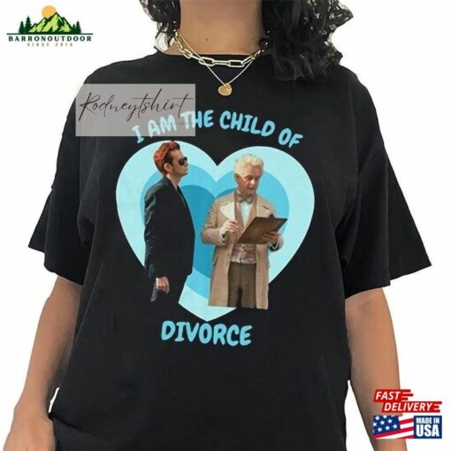 I’m The Child Of Aziracrow Divorce Shirt Aziraphale X Crowley Sweatshirt Classic T-Shirt