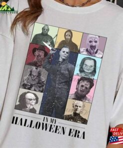 In My Halloween Era Shirt Horror Movie Character Eras Tour Sweatshirt Unisex