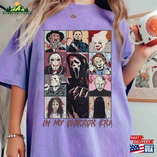 In My Horror Era Shirt Halloween Characters Movie Classic Sweatshirt