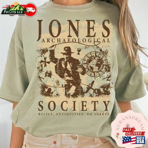 Indiana Jones Archaeological Society Shirt Ride Adventure Sweatshirt T-Shirt