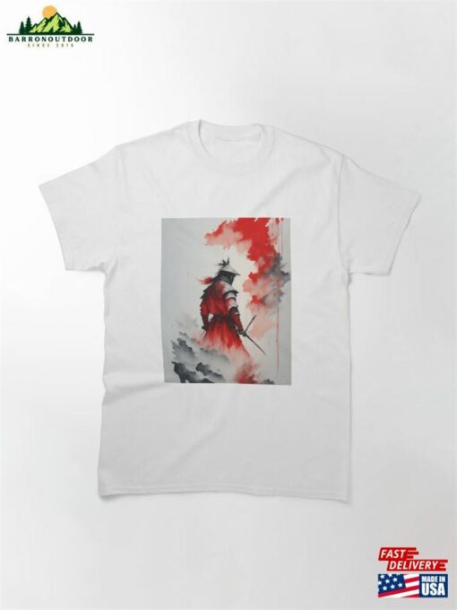 Ink Painting Samurai In The Mist Classic T-Shirt Sweatshirt