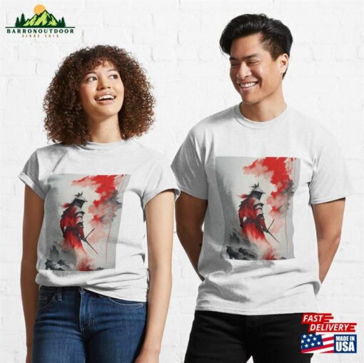 Ink Painting Samurai In The Mist Classic T-Shirt Sweatshirt