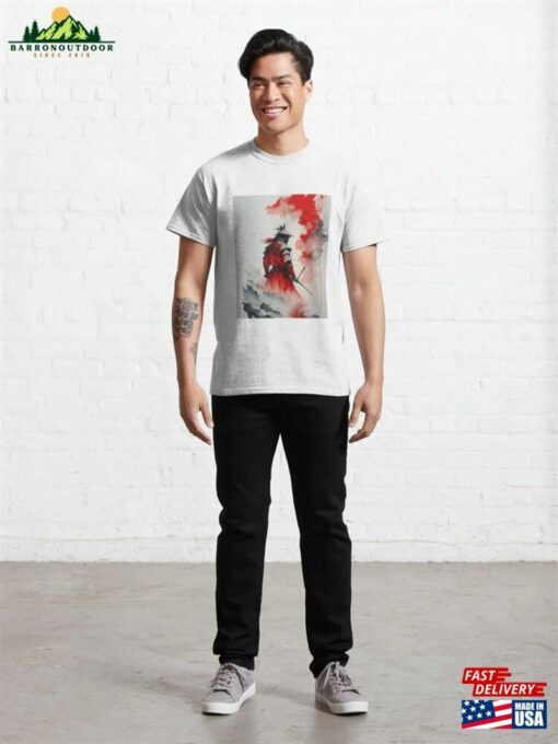 Ink Painting Samurai In The Mist Classic T-Shirt Sweatshirt