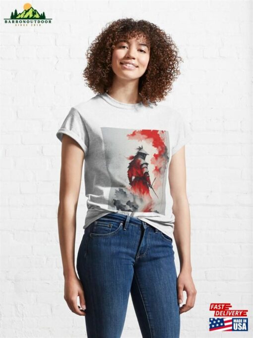 Ink Painting Samurai In The Mist Classic T-Shirt Sweatshirt