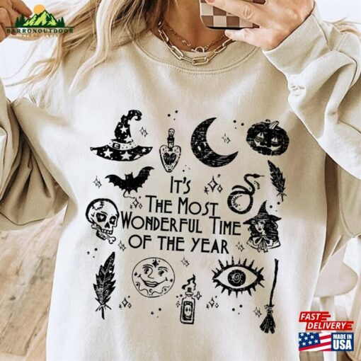 It’s The Most Wonderful Time Of Year Halloween Shirt Witch Unisex Hoodie