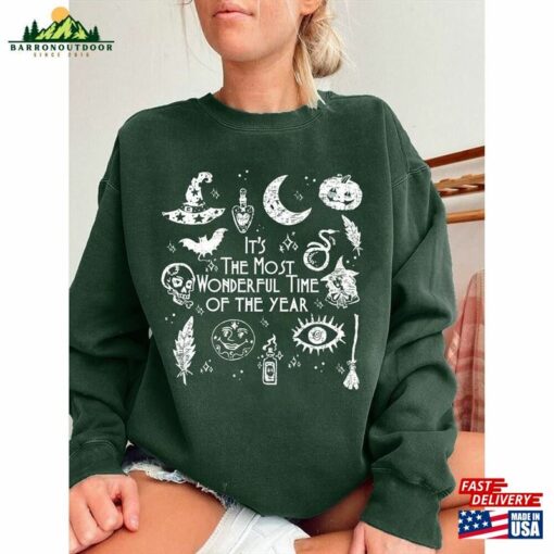 It’s The Most Wonderful Time Of Year Halloween Shirt Witch Unisex Hoodie