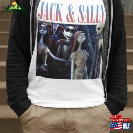 Jack And Sally The Nightmare Before Christmas T-Shirt Shirt Hoodie Sweatshirt