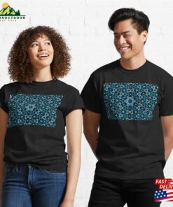 Jade And Blue Geometric Bow Pattern Classic T-Shirt Unisex Sweatshirt 2 Jade And Blue Geometric Bow Pattern Classic T Shirt Unisex Sweatshirt 3