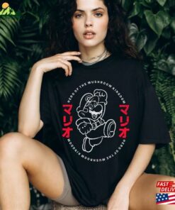 Japanese Super Mario T-Shirt Bros Movie 2023 Shirt Hoodie Classic Japanese Super Mario T-Shirt Bros Movie 2023 Shirt Hoodie Classic