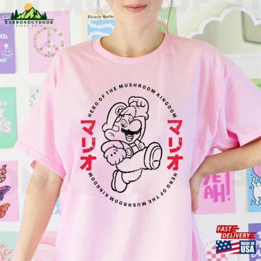 Japanese Super Mario T-Shirt Bros Movie 2023 Shirt Hoodie Classic