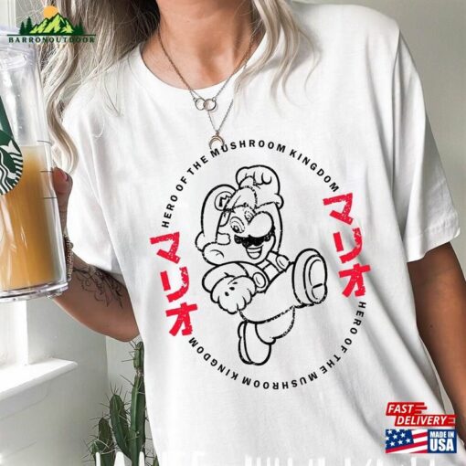 Japanese Super Mario T-Shirt Bros Movie 2023 Shirt Hoodie Classic