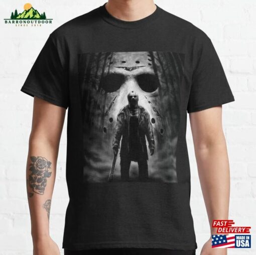 Jason Voorhees Friday The 13Th Horror Poster Art Movie Classic T-Shirt Hoodie Sweatshirt