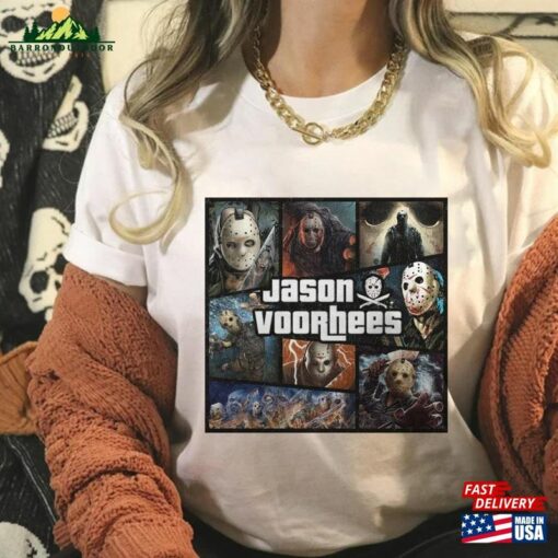 Jason Voorhees Shirt Vintage Halloween Horror Character Sweatshirt Quotes Hoodie Classic