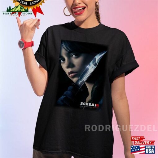 Jenna Ortega T Shirt Scream 6 Movie Tara Carpenter Unisex T-Shirt Hoodie