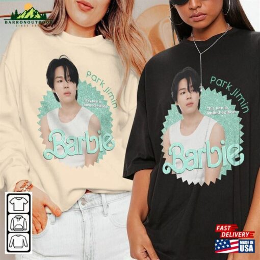 Jimin Kpop Shirt Bts Sweatshirt Jinmin Barbie Vintage Retro Graphic Tee Music Unisex Gifts Fan Hoodie Classic