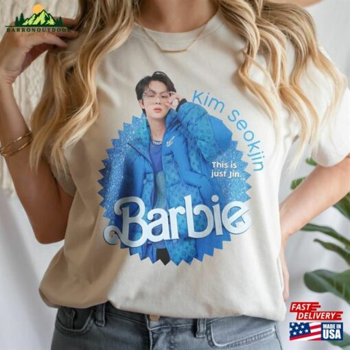 Jin Kpop Shirt Bts Sweatshirt Barbie Vintage Retro Graphic Tee Music Unisex Gifts Fan Hoodie T-Shirt