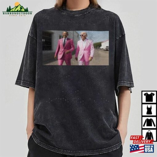 Joe Biden X Barack Obama In Pink Suited T-Shirt Trendy Shirt Barbenheimer Hoodie