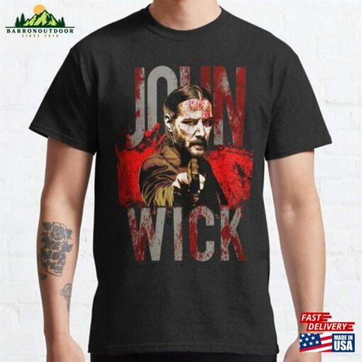 John Wick Movie Keanu Reeves Vintage 90S T-Shirt Japanese Poster Classic Unisex Hoodie