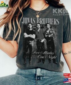 Jonas Brothers Vintage Shirt Five Albums One Night Tour Movie Graphic Tee T-Shirt Classic 3 Jonas Brothers Vintage Shirt Five Albums One Night Tour Movie Graphic Tee T Shirt Classic 4