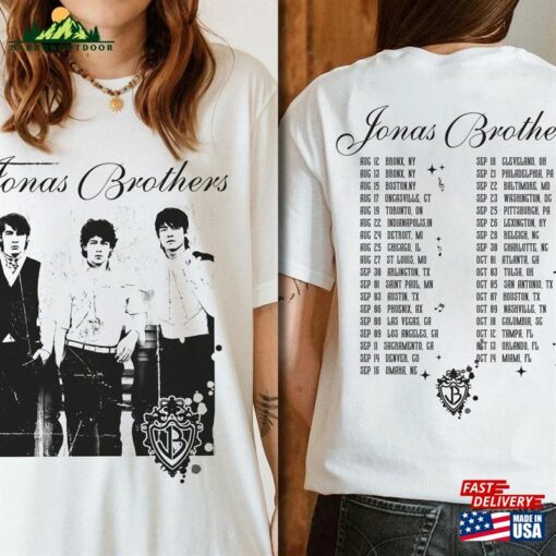 Jonas Brothers Vintage Shirt Five Albums One Night Tour Movie Graphic Tee T-Shirt Hoodie