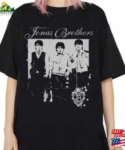 Jonas Brothers Vintage Shirt Five Albums One Night Tour Movie Graphic Tee T-Shirt Unisex
