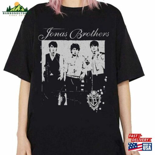 Jonas Brothers Vintage Shirt Five Albums One Night Tour Movie Graphic Tee T-Shirt Unisex