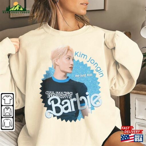 Kai Kpop Shirt Exo Sweatshirt Barbie Vintage Retro Graphic Tee Music Unisex Gifts Fan Hoodie