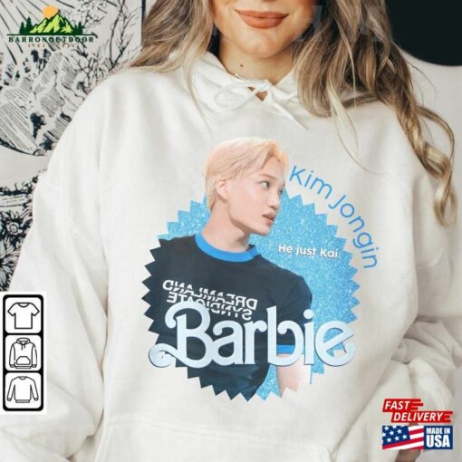 Kai Kpop Shirt Exo Sweatshirt Barbie Vintage Retro Graphic Tee Music Unisex Gifts Fan Hoodie