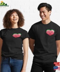 Kawaii Watermelon Heart Classic T-Shirt Sweatshirt Hoodie