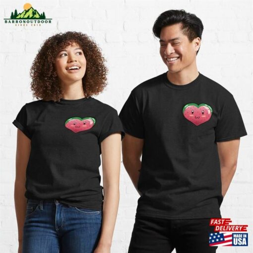 Kawaii Watermelon Heart Classic T-Shirt Sweatshirt Hoodie