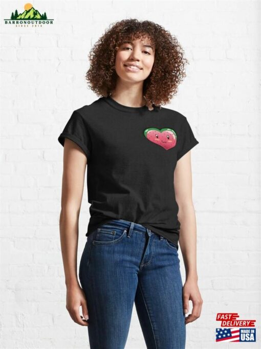 Kawaii Watermelon Heart Classic T-Shirt Sweatshirt Hoodie