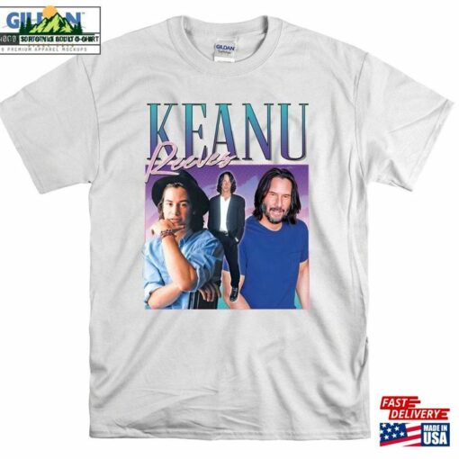 Kenau Reeves Homage Film Star Movie Icon T-Shirt Hoodie Hoody S M L Sweatshirt