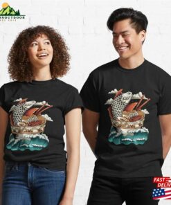Koi Fish Ramen Classic T Shirt Unisex 3