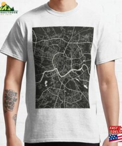 Krakow Dark Map City Of Minimalist Hoodie Sweatshirt