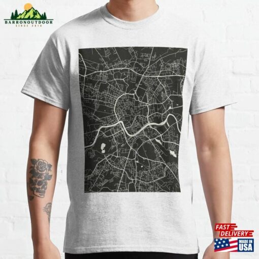 Krakow Dark Map City Of Minimalist Hoodie Sweatshirt