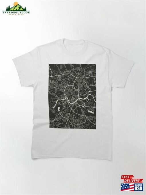 Krakow Dark Map City Of Minimalist Hoodie Sweatshirt