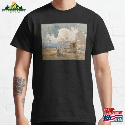 Landscape With Gypsies And Wagon Classic T-Shirt Hoodie