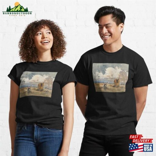 Landscape With Gypsies And Wagon Classic T-Shirt Hoodie