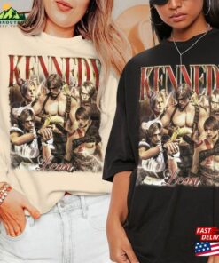 Leon Kennedy Funny Vintage Shirt Meme Resident Evil 4 6 Retro 90S Style Unisex T-Shirt