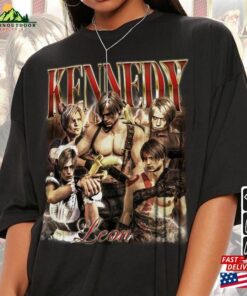 Leon Kennedy Funny Vintage Shirt Meme Resident Evil 4 6 Retro 90S Style Unisex T-Shirt 2 Leon Kennedy Funny Vintage Shirt Meme Resident Evil 4 6 Retro 90S Style Unisex T Shirt 3
