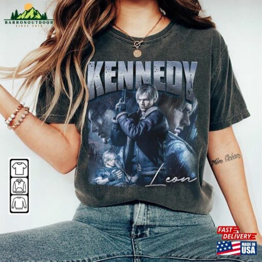 Leon Kennedy Vintage Shirt Resident Evil Series 2 4 Retro 90S Style Sweatshirt T-Shirt