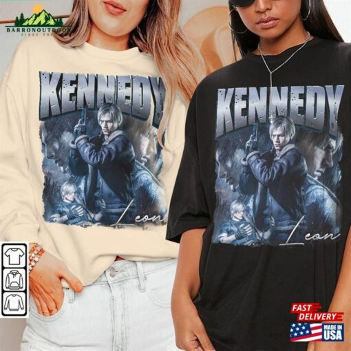 Leon Kennedy Vintage Shirt Resident Evil Series 2 4 Retro 90S Style Sweatshirt T-Shirt