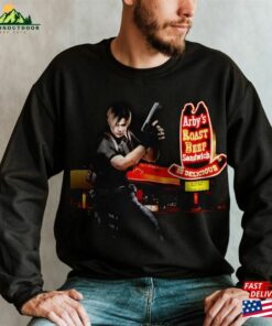 Leon Kennedy Vintage Sweatshirt Resident Evil Series 2 4 Retro 90S Style T-Shirt Unisex Leon Kennedy Vintage Sweatshirt Resident Evil Series 2 4 Retro 90S Style T-Shirt Unisex