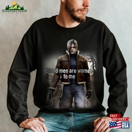 Leon Kennedy Vintage T-Shirt Resident Evil Series 2 4 Retro 90S Style Sweatshirt Hoodie