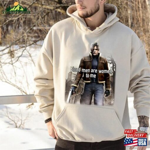 Leon Kennedy Vintage T-Shirt Resident Evil Series 2 4 Retro 90S Style Sweatshirt Hoodie